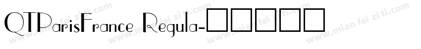 QTParisFrance Regula字体转换